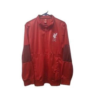 L.F.C. Liverpool Official Soccer Full Zip Jacket Red Men's Small.
